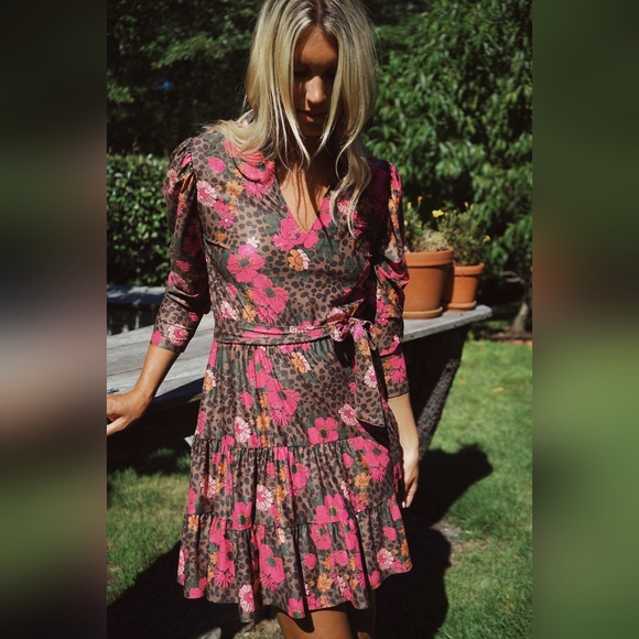 ‼️SOLD‼️Smith & Quinn Florence Dress Cheetah ChaCha NWT - Picture 4 of 7